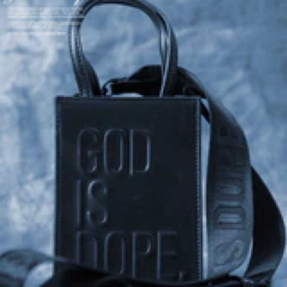 God Is Dope Black Mini Bag